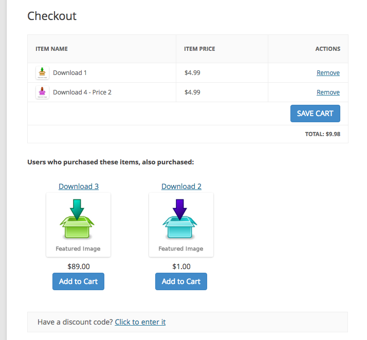 Easy Digital Downloads推荐产品插件:Recommended Products